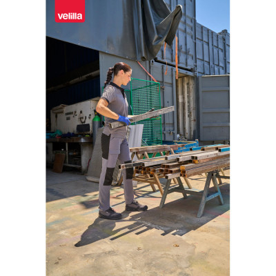 VL NJORD. Two-tone multi-pocket twill trousers (240 g/m²), in cotton (35) and polyester (65)